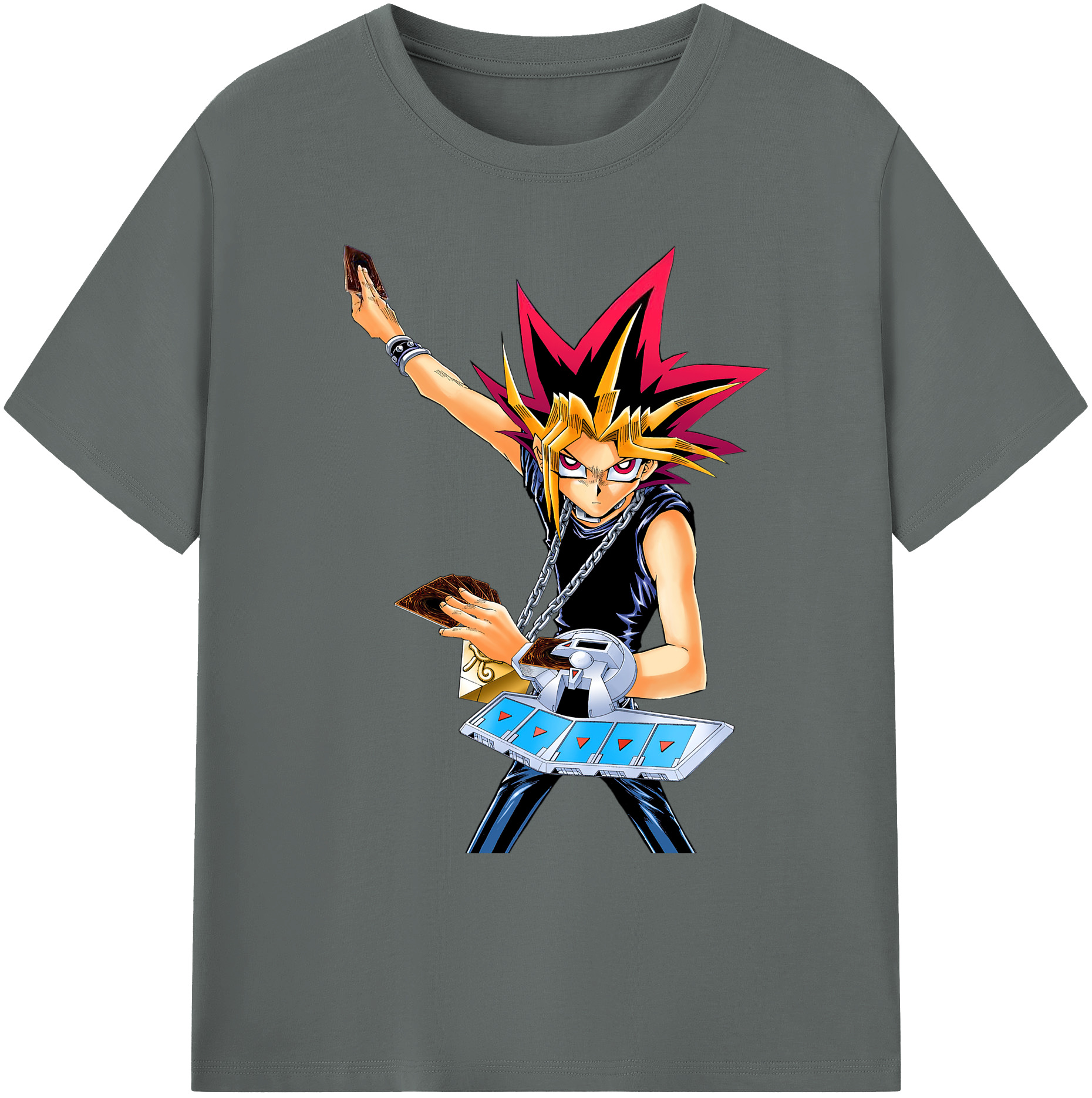 （画像用） 遊☆戯☆王 Yu-Gi-Oh! 綿100％ メンズ半袖Tシャツ｜肌触りやわらか＆通気性